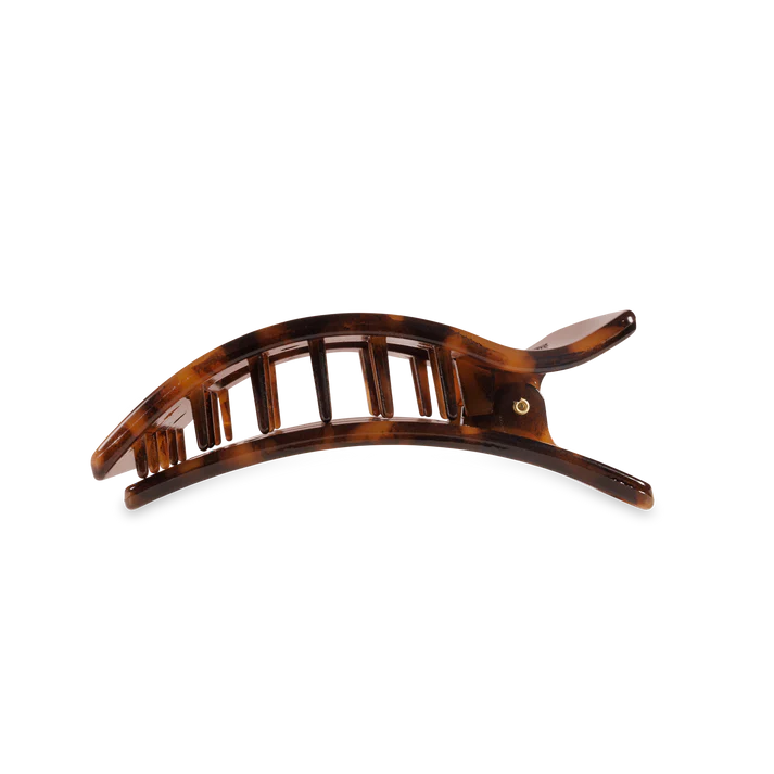 “Medium TELETIES flat rectangle hair clip for thick hair”

“Flat-back no-snag hair clip in stylish neutral”

“Comfortable claw clip with strong grip by TELETIES”