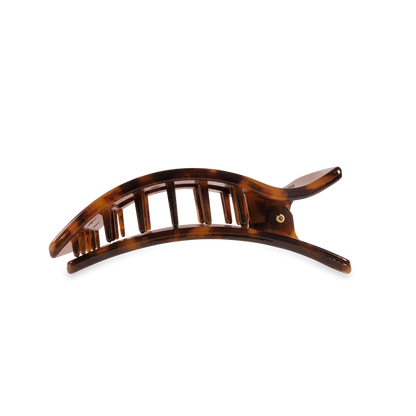 “Medium TELETIES flat rectangle hair clip for thick hair”

“Flat-back no-snag hair clip in stylish neutral”

“Comfortable claw clip with strong grip by TELETIES”