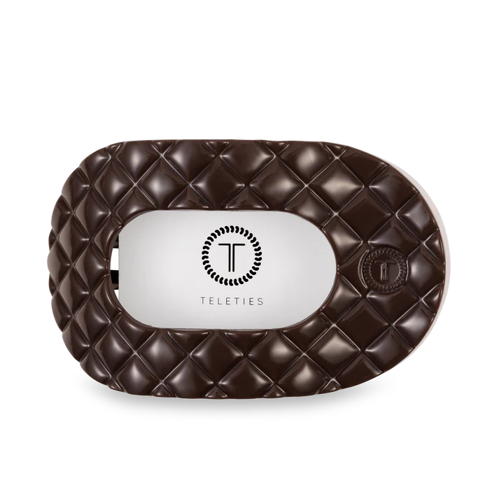 Large Flat Round Teleties Clip