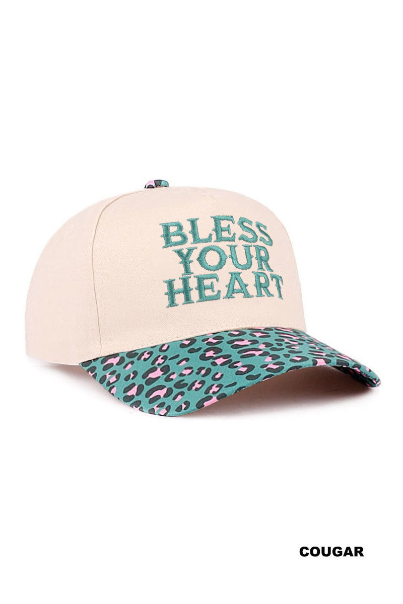 Bless Your Heart Two Tone Canvas Cap – Adjustable Boutique Baseball Hat