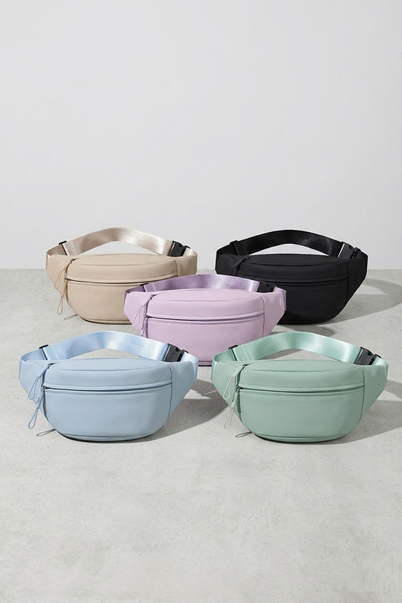 Zip & Go Double Zipper Crossbody Fanny Pack