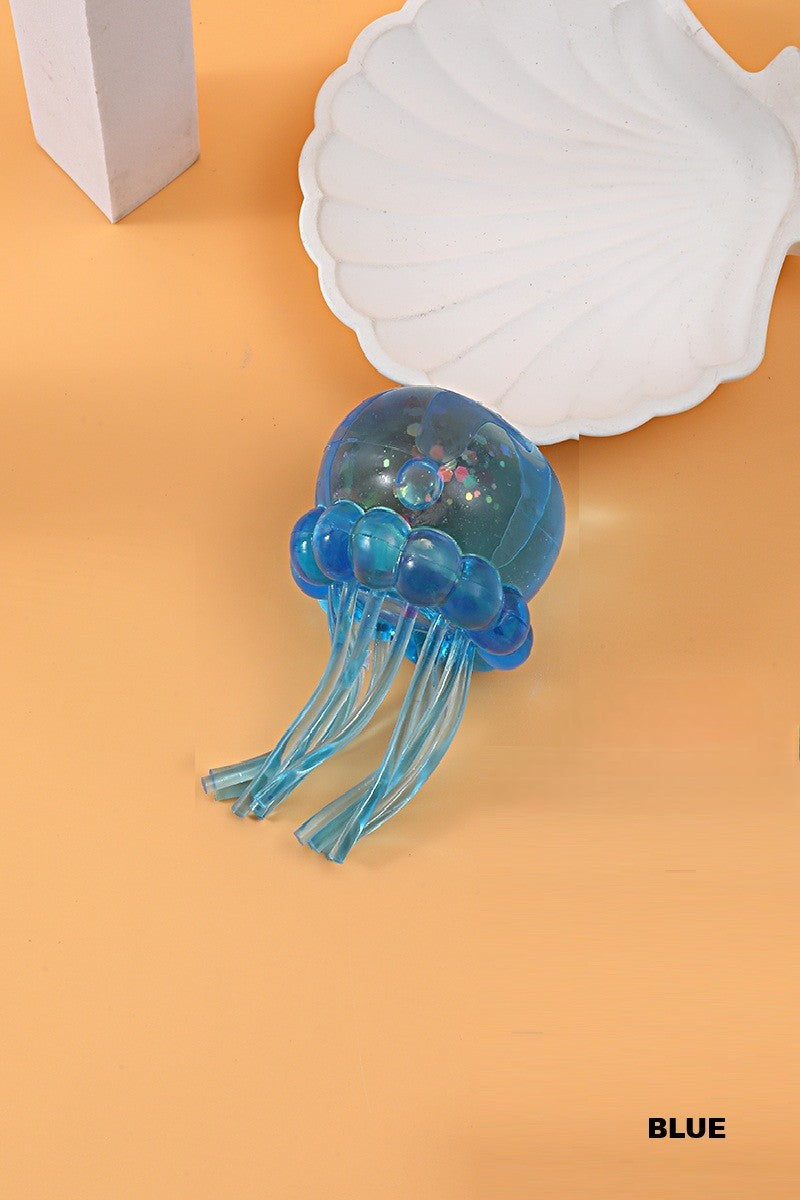 Glitter Jellyfish Squish Toy | Colorful Jelly Squish Fidget Toy