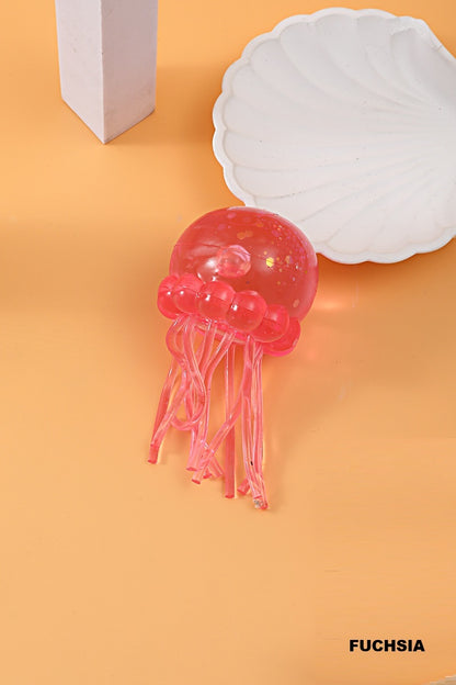 Glitter Jellyfish Squish Toy | Colorful Jelly Squish Fidget Toy