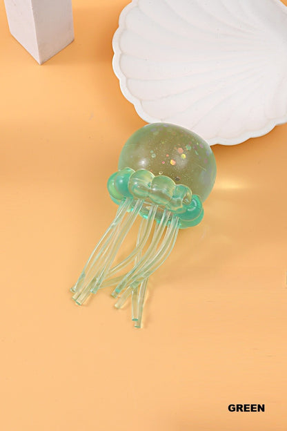 Glitter Jellyfish Squish Toy | Colorful Jelly Squish Fidget Toy