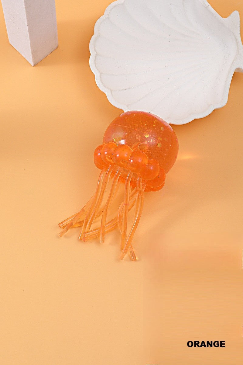 Glitter Jellyfish Squish Toy | Colorful Jelly Squish Fidget Toy