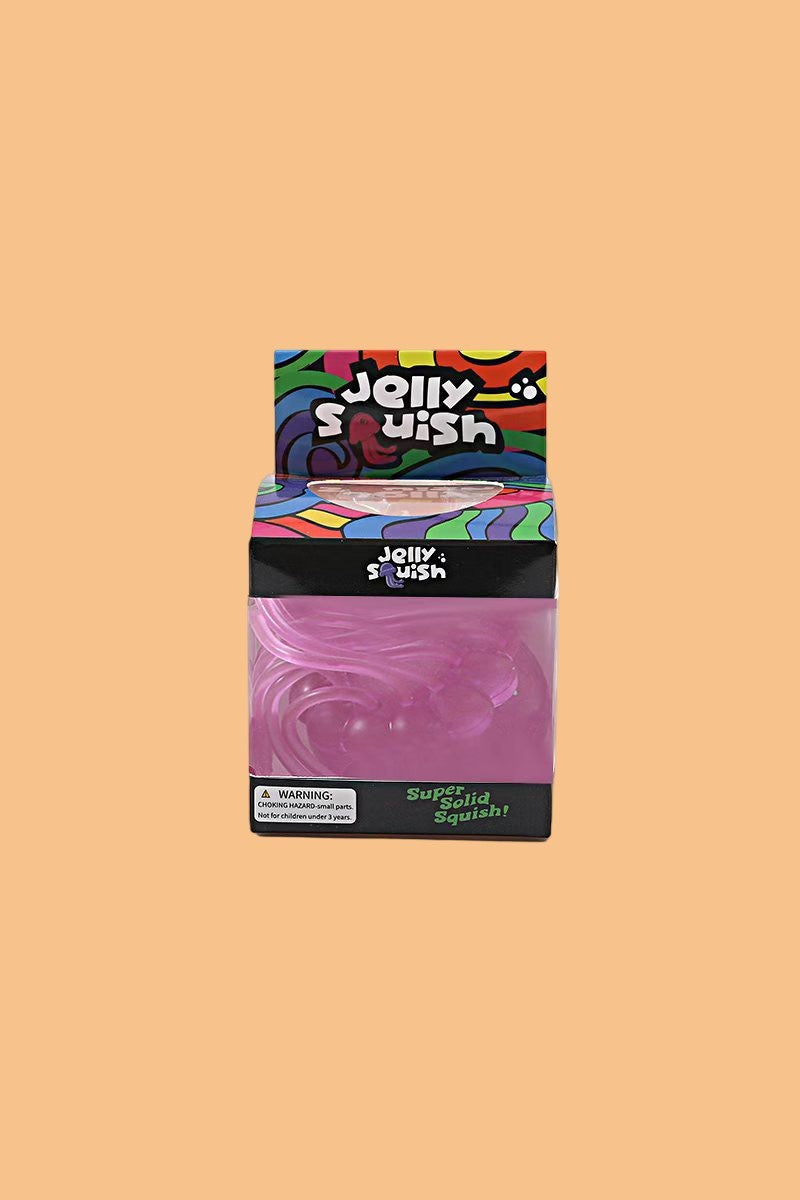Glitter Jellyfish Squish Toy | Colorful Jelly Squish Fidget Toy