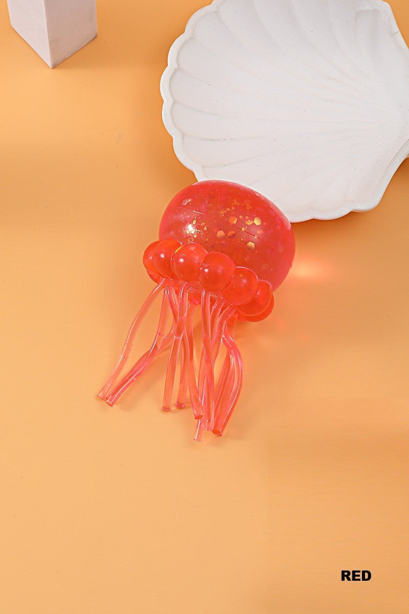 Glitter Jellyfish Squish Toy | Colorful Jelly Squish Fidget Toy