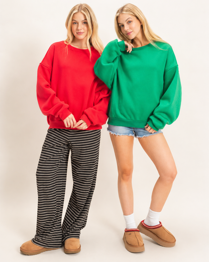 Bold & Cozy Oversized Sweatshirt | HyFve / Double Zero Dropped Shoulder Crewneck