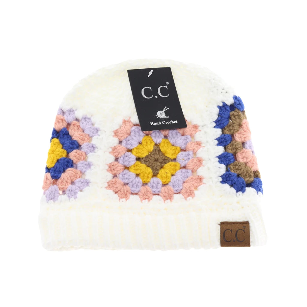 Multi Color Crochet Beanie HAT7393