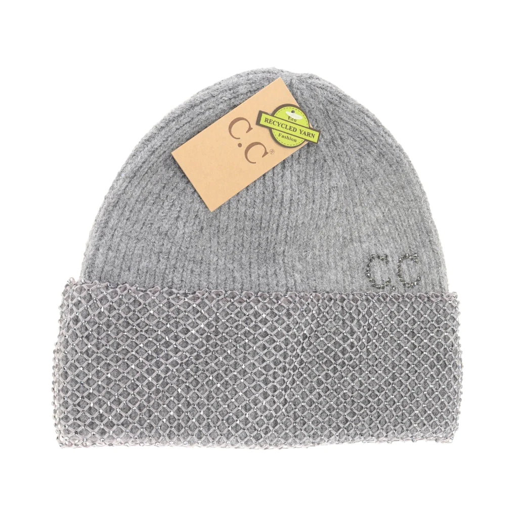 Rhinestone Net Cuff C.C Beanie HTE0013