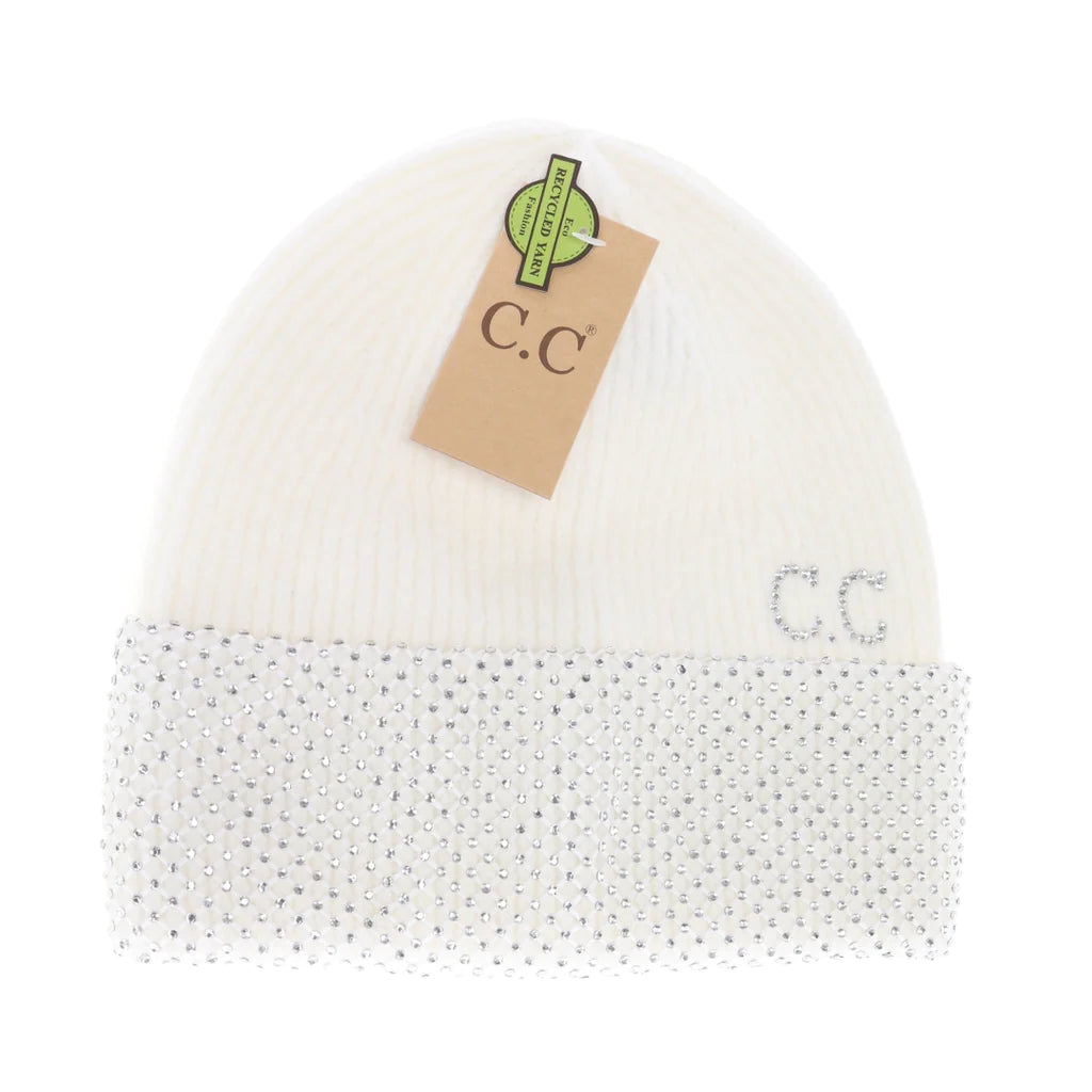 Rhinestone Net Cuff C.C Beanie HTE0013