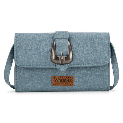 Wrangler Buckle Convertible Wallet – Crossbody, Shoulder, Wristlet