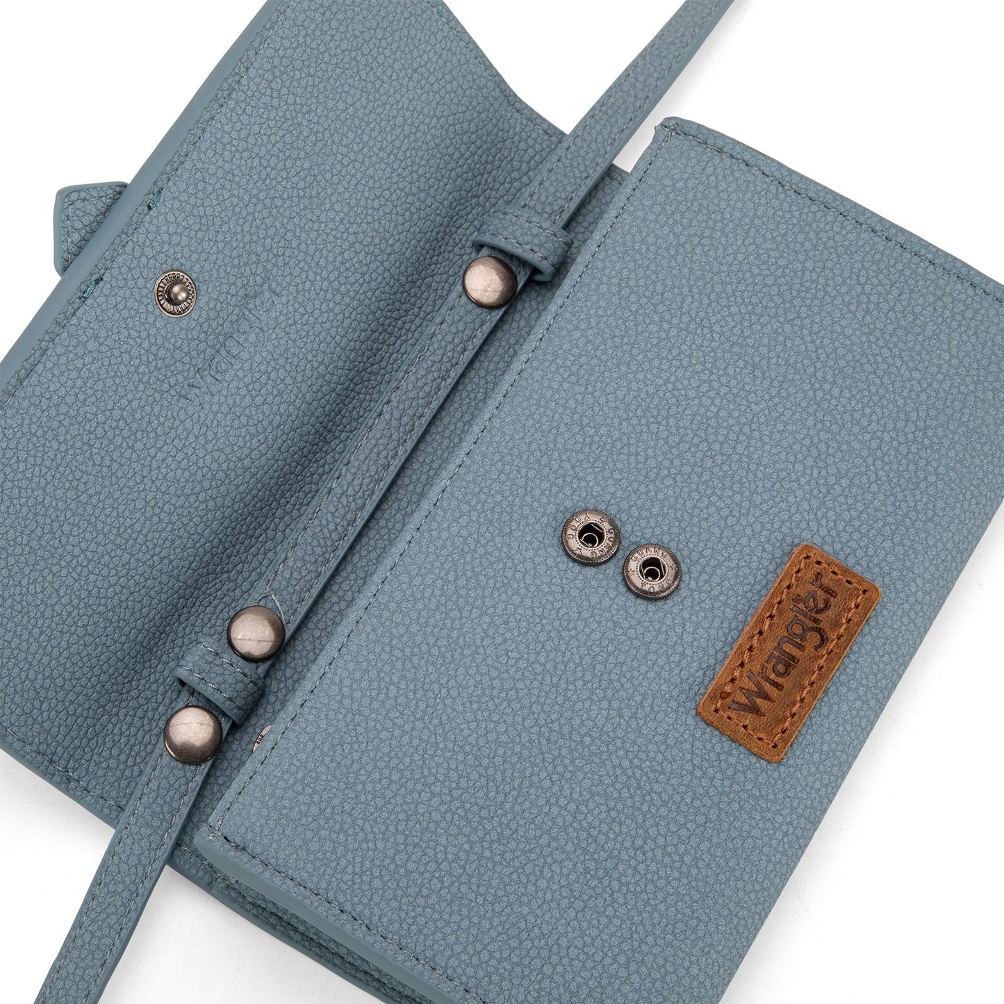 Wrangler Buckle Convertible Wallet – Crossbody, Shoulder, Wristlet