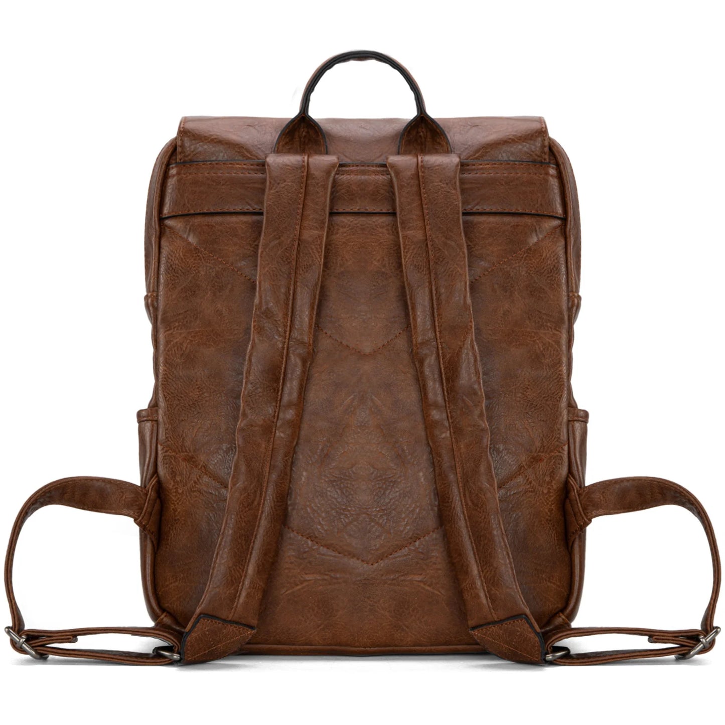 Wrangler Belt Buckle Laptop Backpack – Dark Brown | Western-Styled Durable Travel Backpack