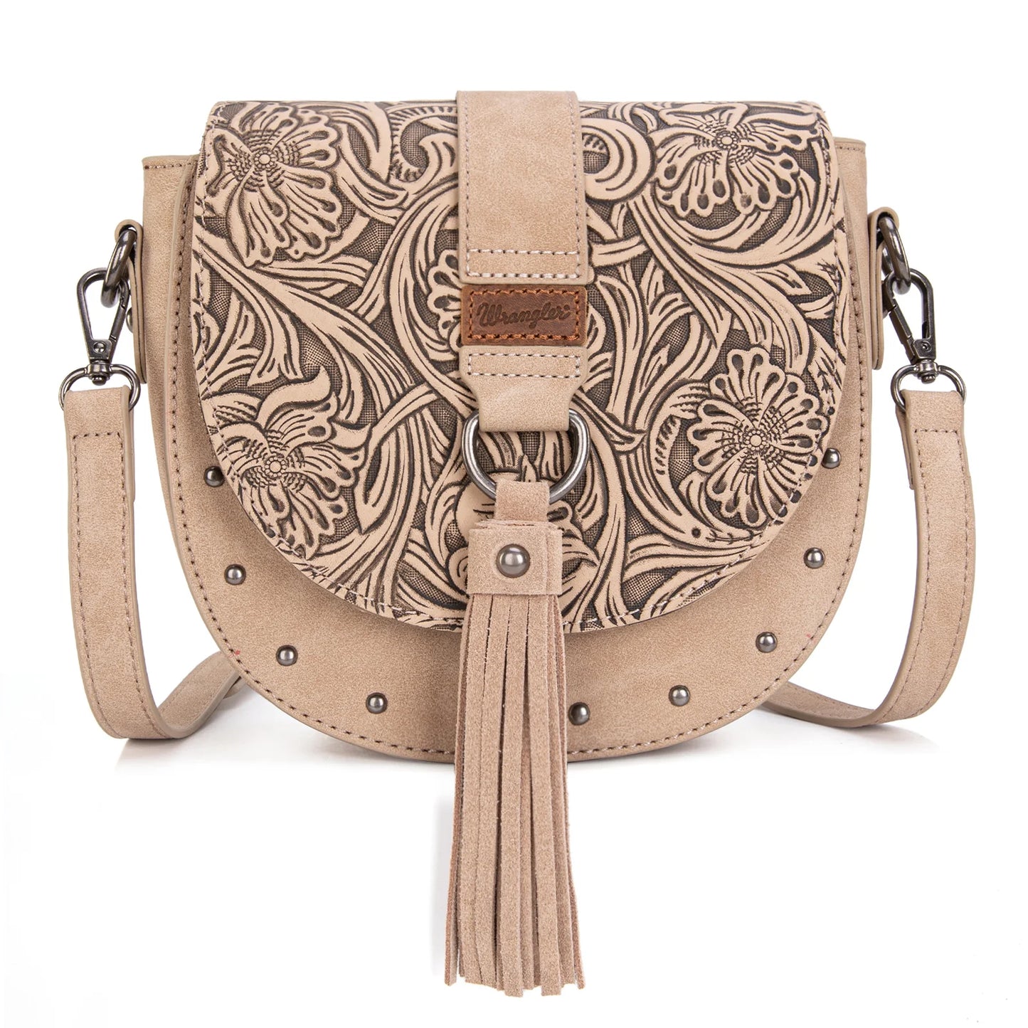 WG160-60113 Wrangler Western Tooled Saddle Bag Crossbody