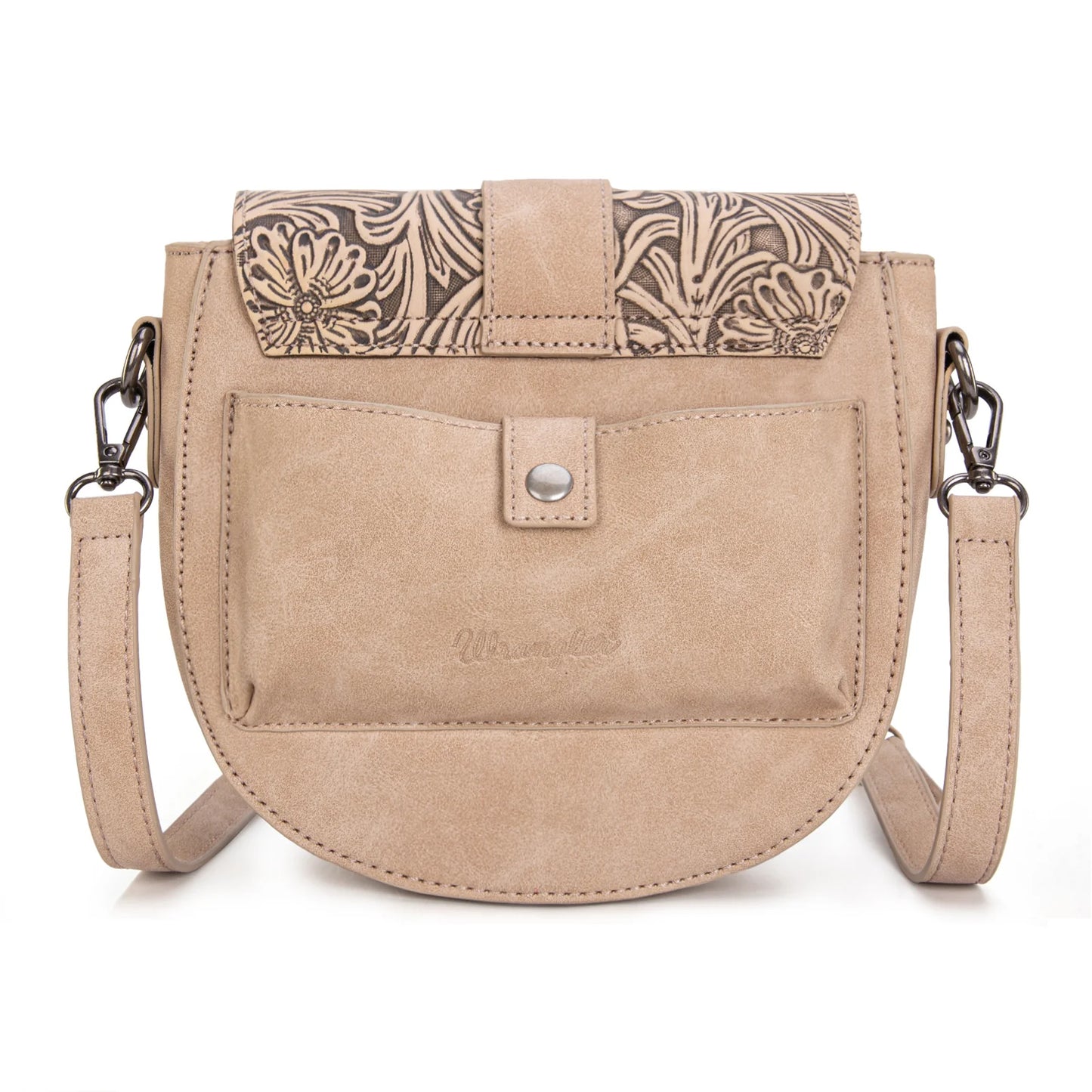 WG160-60113 Wrangler Western Tooled Saddle Bag Crossbody