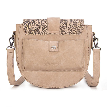 WG160-60113 Wrangler Western Tooled Saddle Bag Crossbody