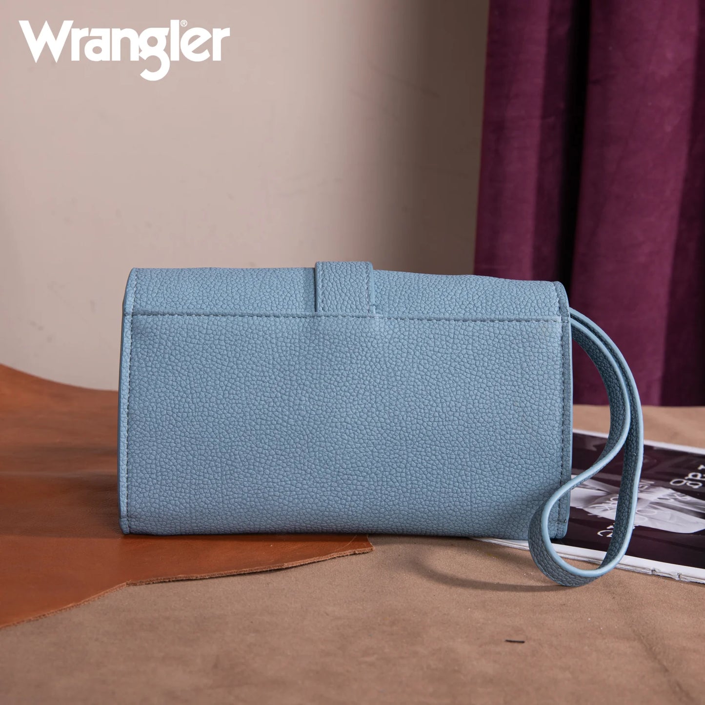 Wrangler Buckle Convertible Wallet – Crossbody, Shoulder, Wristlet