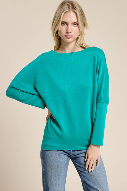 Signature Scuba Dolman Top by Charlotte Avery – Ultra Soft Relaxed Fit Everyday Top