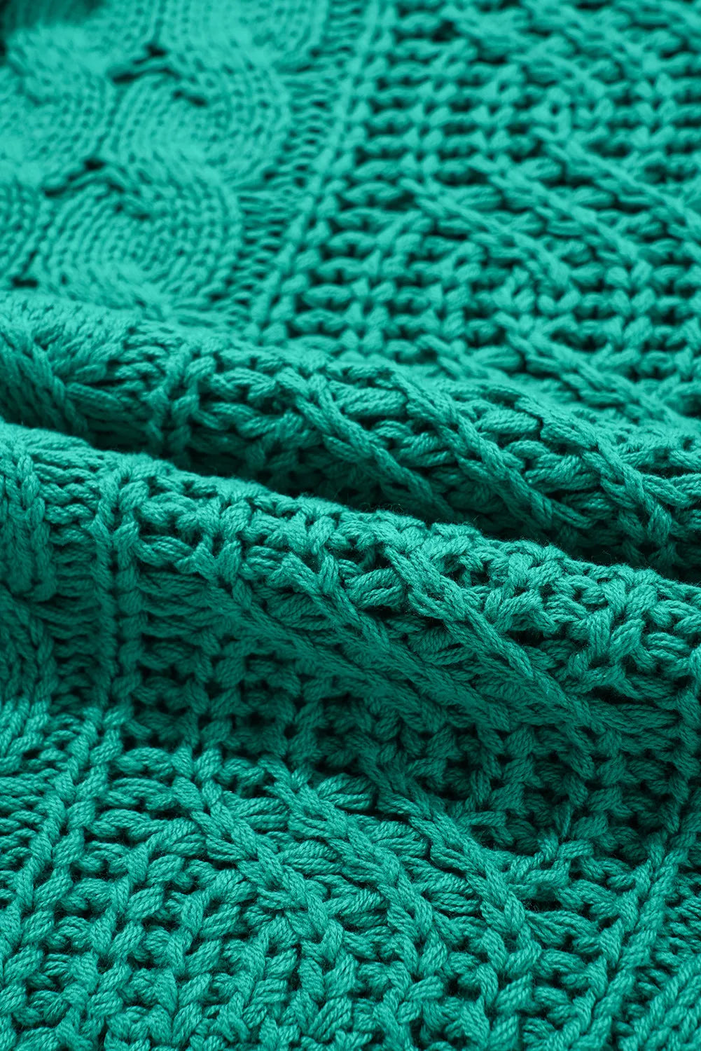 ~PREORDER~ Emerald Escape Cable Knit Hooded Sweater ~PREORDER~