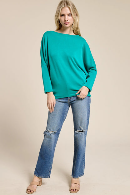 Signature Scuba Dolman Top by Charlotte Avery – Ultra Soft Relaxed Fit Everyday Top