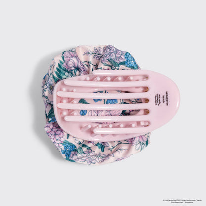 Kitsch x Bridgerton Rosette Flat Cloud Hair Clip – Floral All-Day Hold Claw Clip