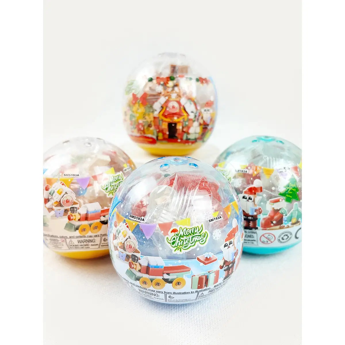 Merry Mini Build Ball | Christmas Dessert House Building Block Toy