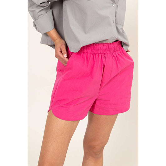 Easy Days Poplin High Waist Shorts by Double Zero