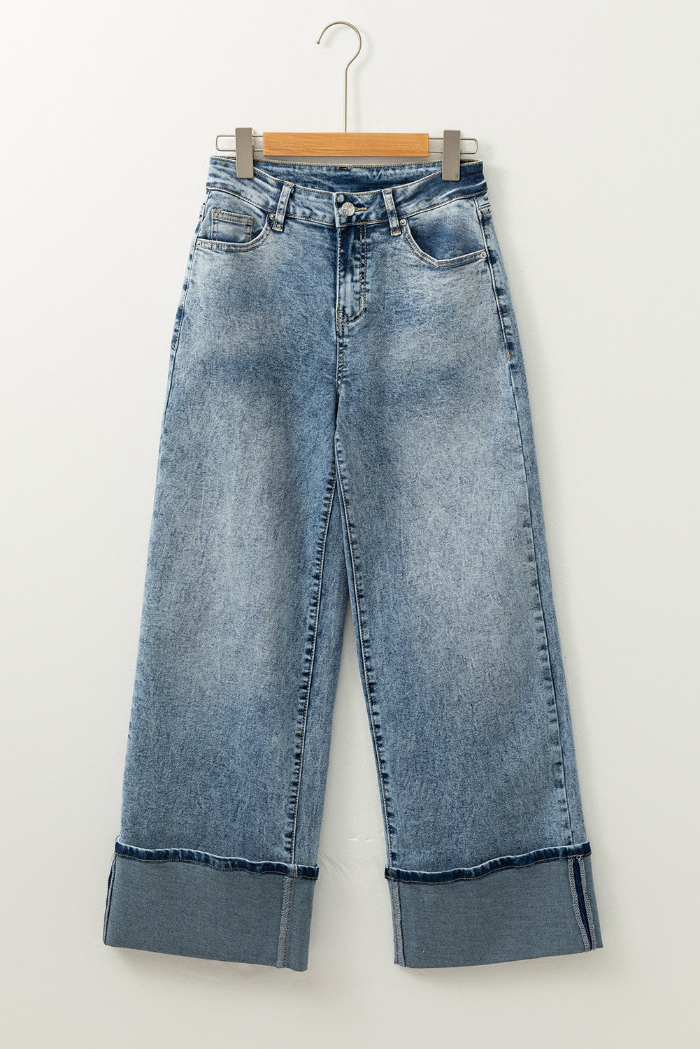 Myosotis High Rise Wide Cuff Jeans