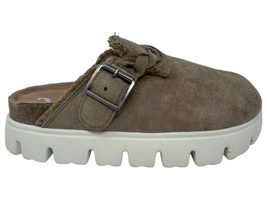 Very G Cali Platform Mule – Slip‑On Braid & Buckle Detail, Molded Footbed