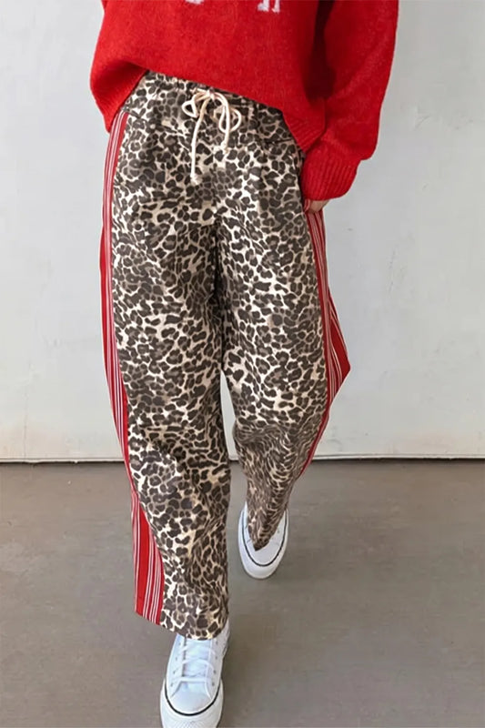 ~PREORDER~ Wild Side Leopard Stripe Drawstring Jeans ~PREORDER~