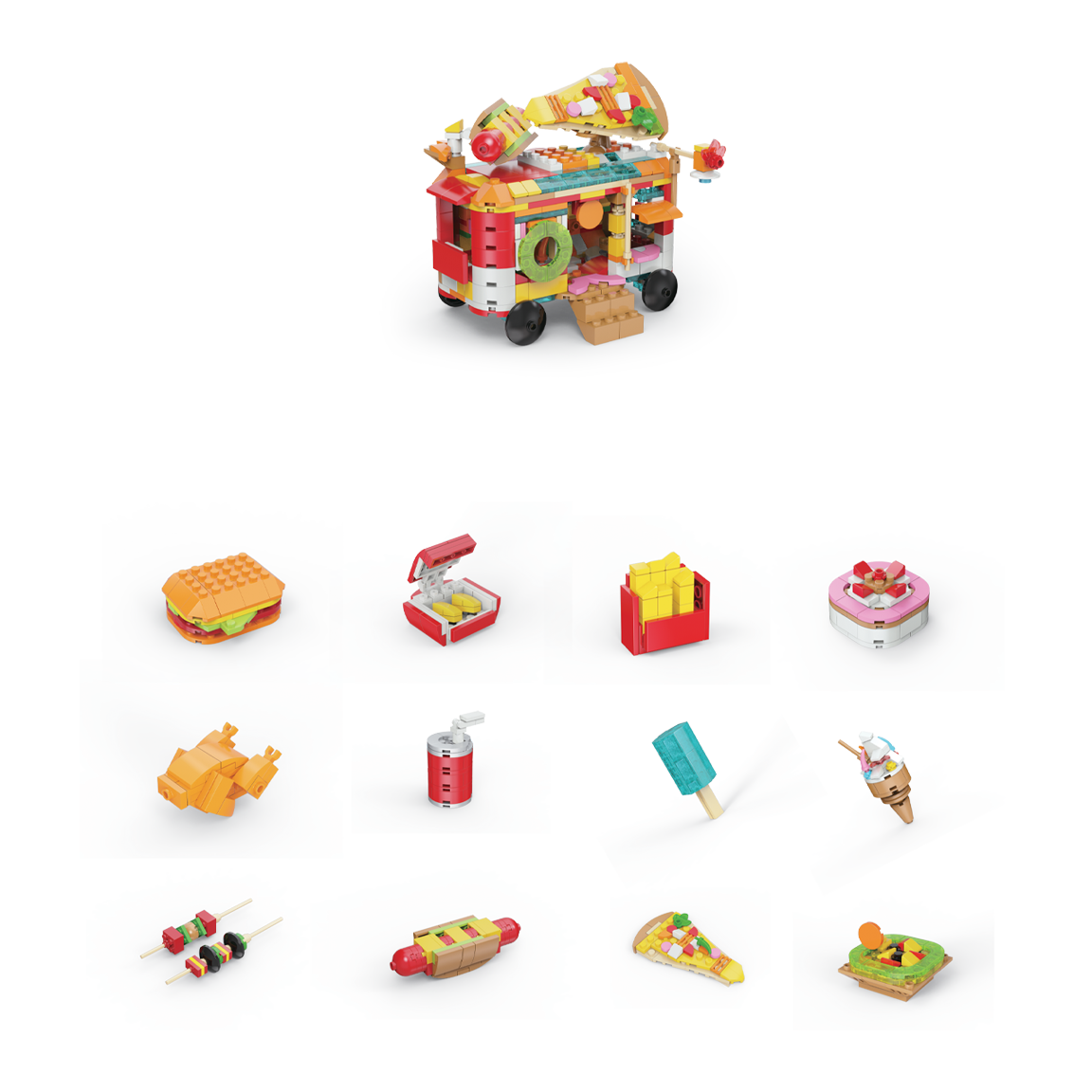 Micro Block Fast Food Set