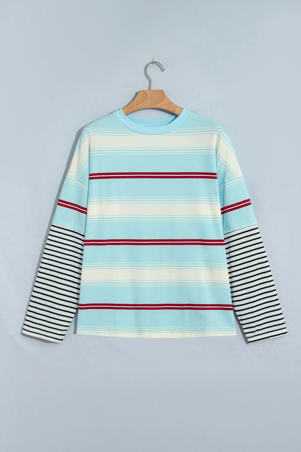 ~PREORDER~ Boardwalk Blues Mixed Stripe Layered Look Top ~PREORDER~