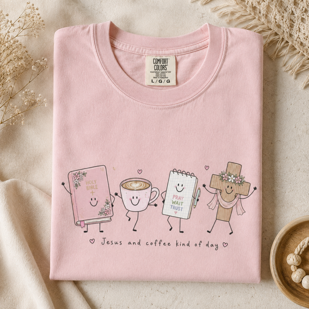 ~PREORDER~ Jesus & Coffee Kind of Day Christian Graphic Tee ~PREORDER~