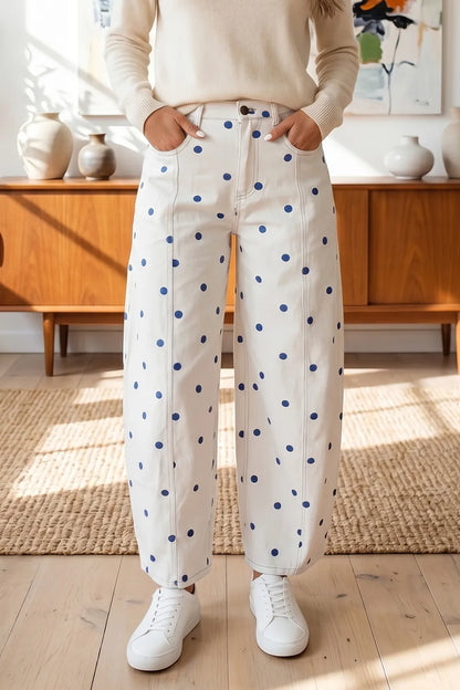 ~PREORDER~ Dot About You Polka Dot Barrel Jeans ~PREORDER~