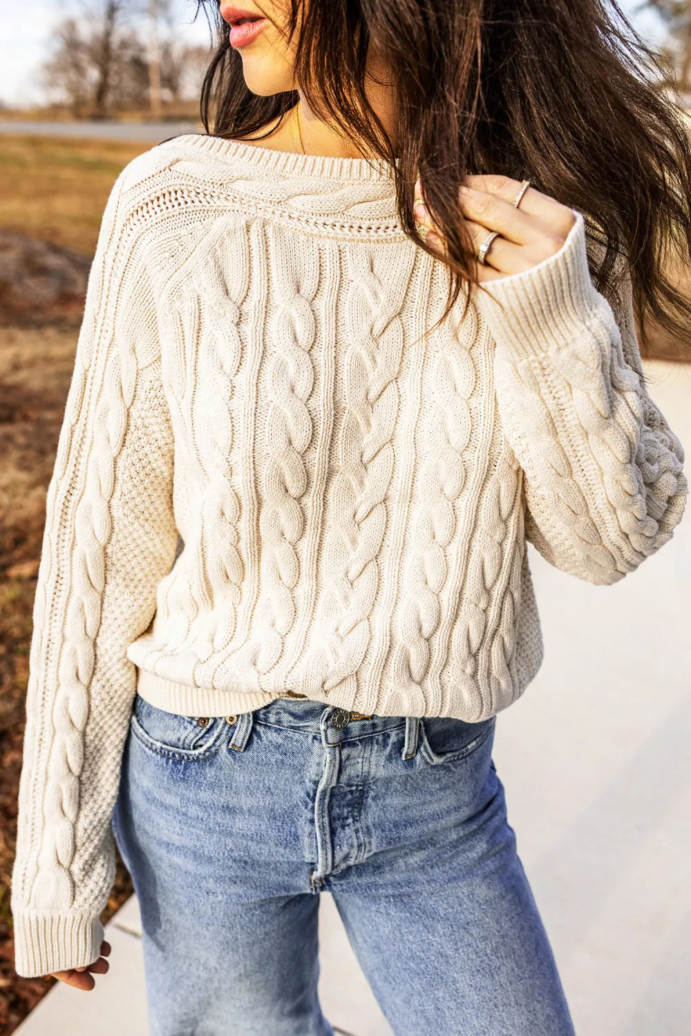 ~PREORDER~ Cream Cable Classic Sweater ~PREORDER~