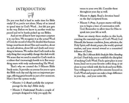 The 5-Minute Bible Study for Men: Standing for God’s Truth – Daily 5-Minute Devotional (Paperback)