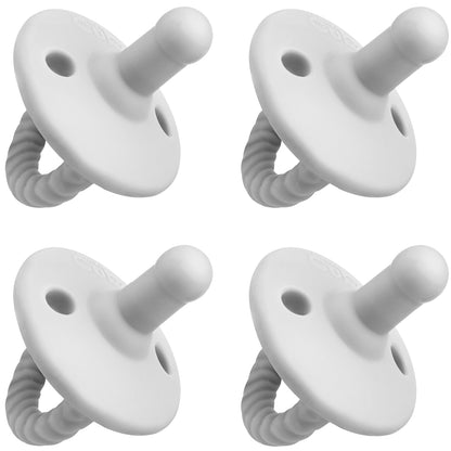 4‑Pack Baby Pacifiers | Soft Silicone Orthodontic Pacifiers Set
