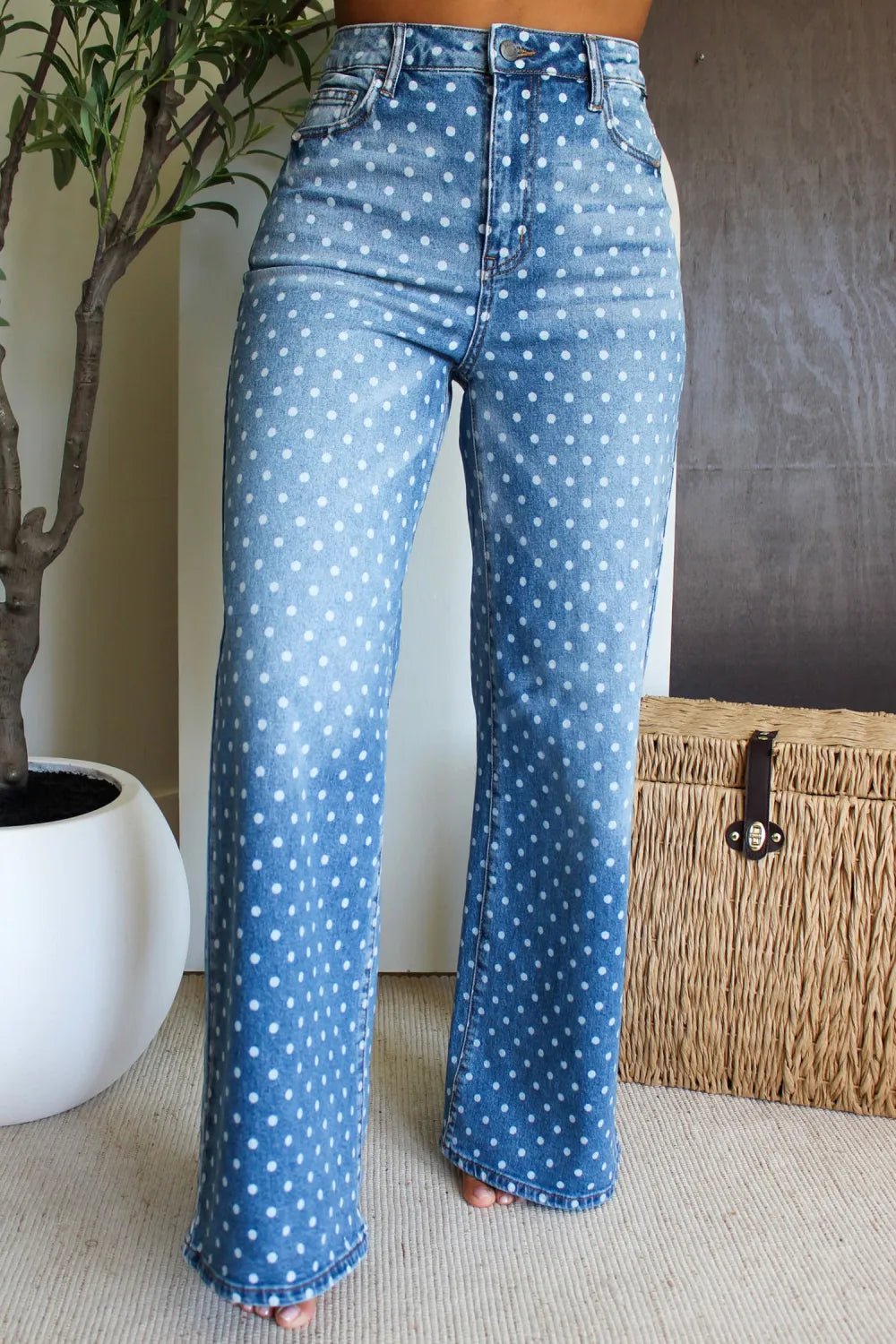 ~PREORDER~ Dot About You High Rise Wide Leg Jeans ~PREORDER~