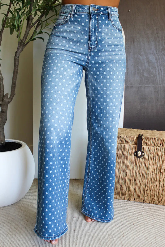 ~PREORDER~ Dot About You High Rise Wide Leg Jeans ~PREORDER~