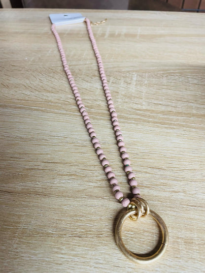 “Basic Beady Necklace with round bead charms on chain”

“Bold statement bead chain necklace from B7 Boutique”

“Chunky bead charm necklace for fashion layering”