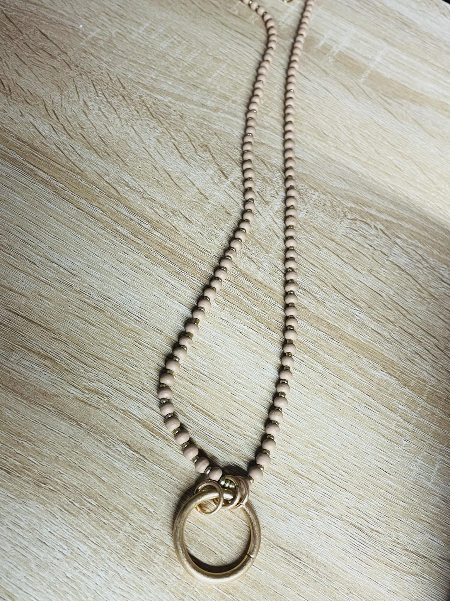 “Basic Beady Necklace with round bead charms on chain”

“Bold statement bead chain necklace from B7 Boutique”

“Chunky bead charm necklace for fashion layering”