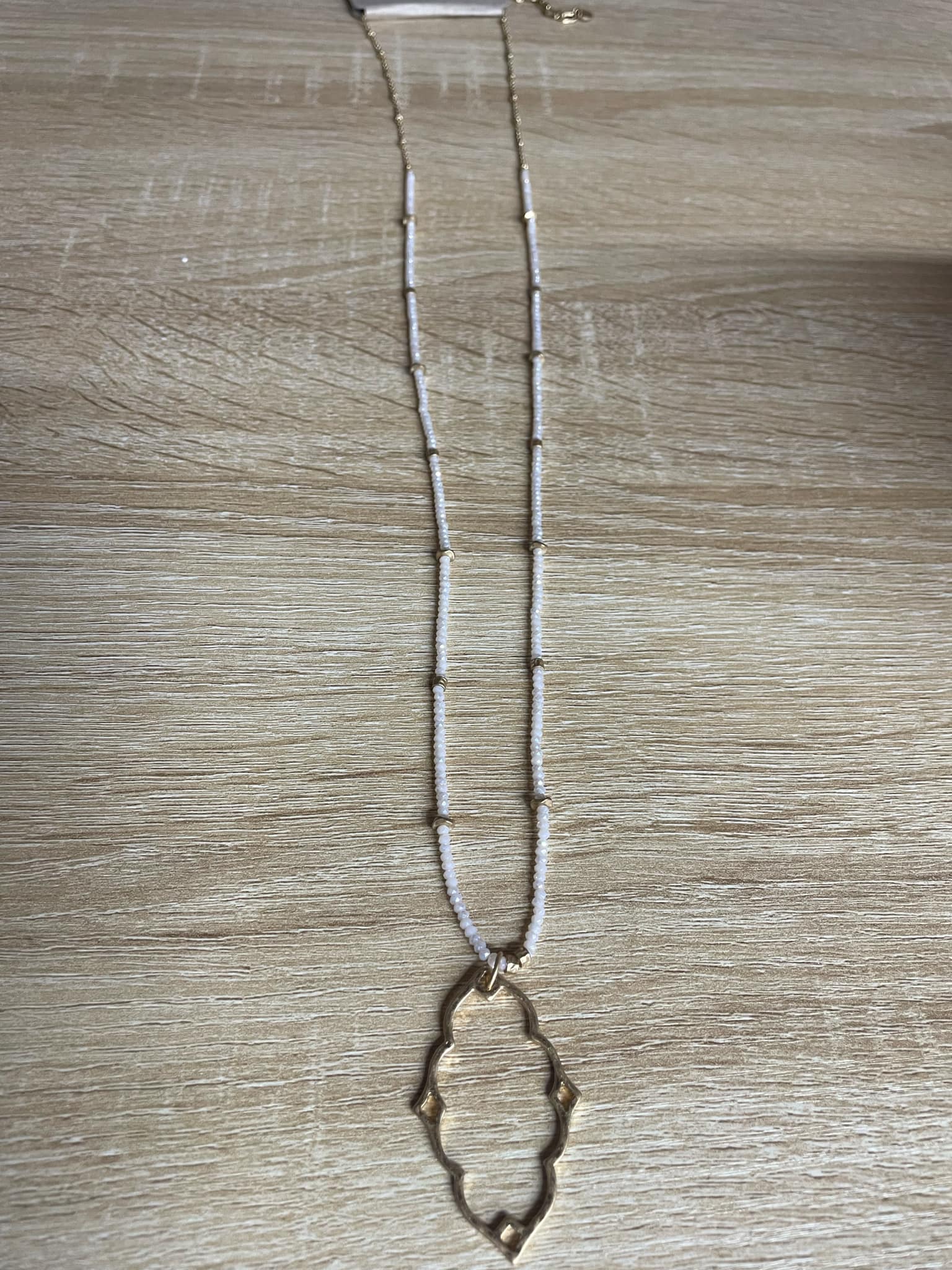 “Dainty Days beaded necklace in pink”

“Elegant black beaded chain necklace from B7 Boutique”

“White subtle beaded necklace, perfect for layering”