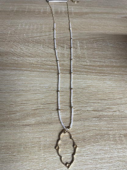 “Dainty Days beaded necklace in pink”

“Elegant black beaded chain necklace from B7 Boutique”

“White subtle beaded necklace, perfect for layering”