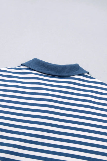 ~PREORDER~ Blue Skies Striped Raw Seam Pullover ~PREORDER~