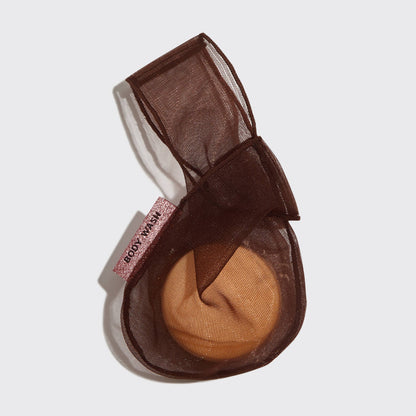Body Wash Beauty Bar Bag – Exfoliating Mesh Pouch Chocolate by Kitsch