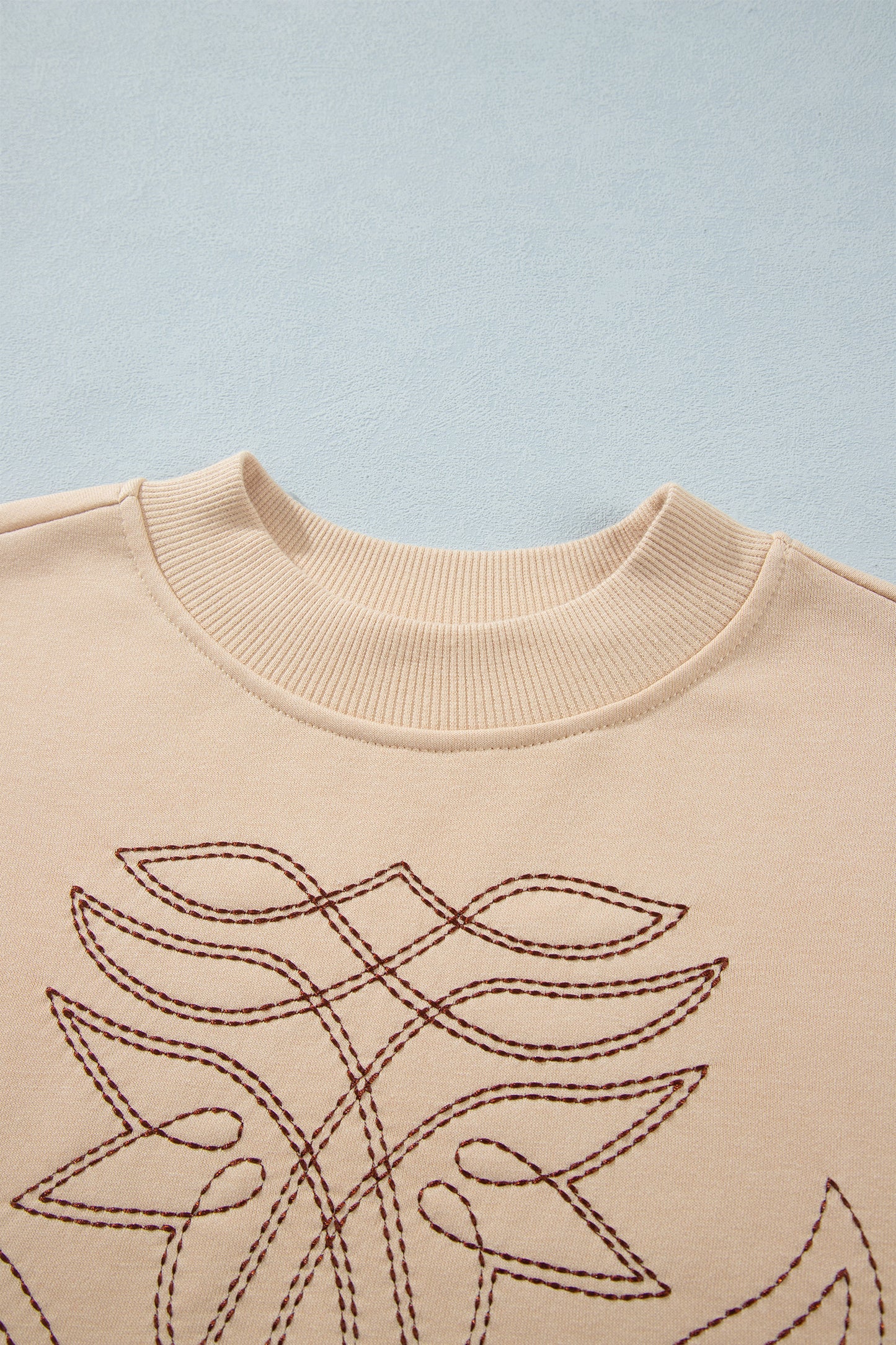 ~PREORDER~ Desert Stitch Beige Western Embroidered Sweatshirt ~PREORDER~