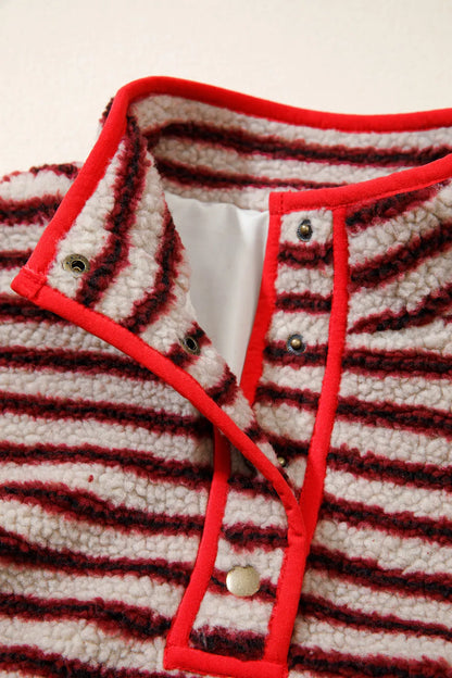 ~PREORDER~ Peppermint Cozy Striped Sherpa Pullover ~PREORDER~