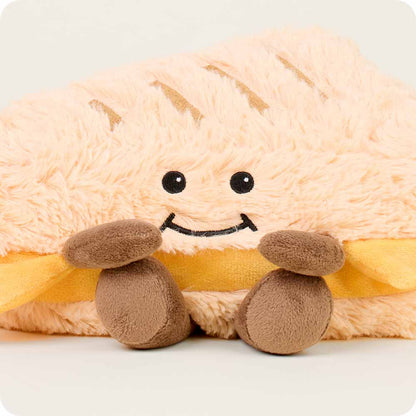 Grilled Cheese Warmies Plush – Microwavable Lavender Scented Heating Pad Comfort Plush