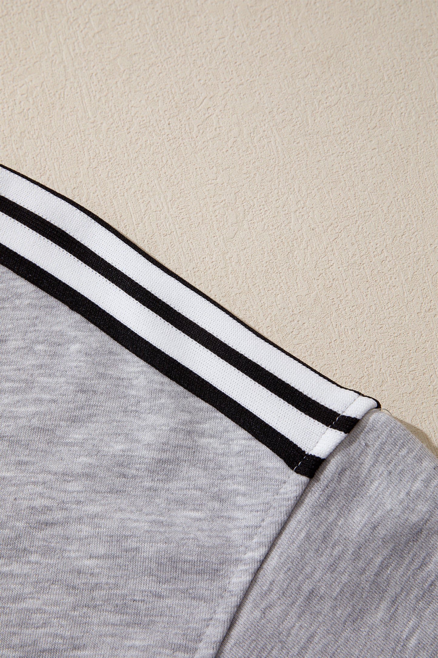 ~PREORDER ~ Light Grey Sporty Patchwork Oversize Tee ~PREORDER ~